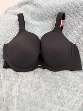 Cacique Black Full Coverage T-Shirt Bra